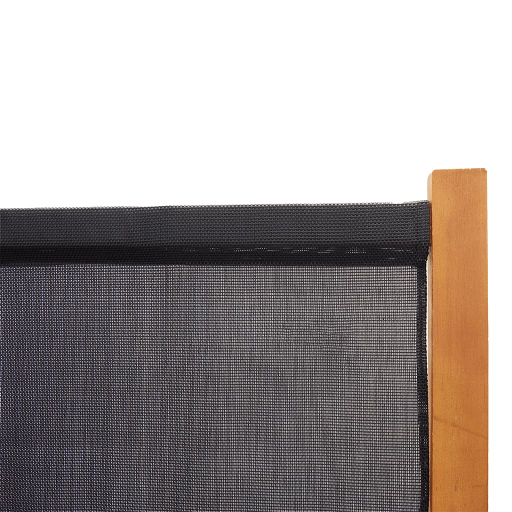 Cloison de séparation 5 panneaux Noir 350x180 cm - XIOS