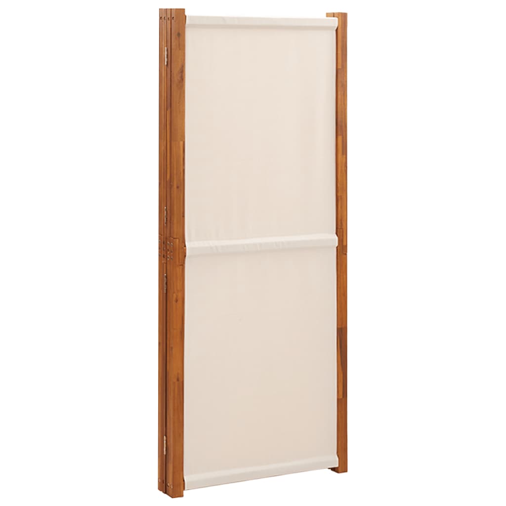 Cloison de séparation 4 panneaux Blanc crème 280x180 cm XIOS