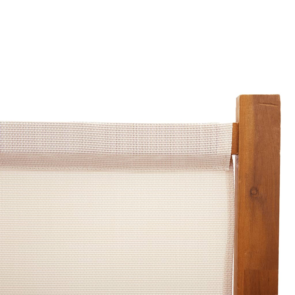 Cloison de séparation 4 panneaux Blanc crème 280x180 cm XIOS
