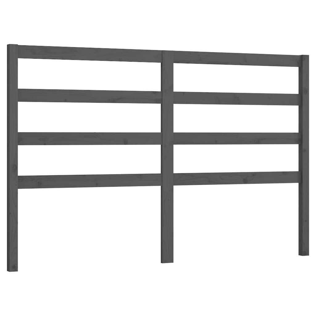 Tête de lit Gris 146x4x100 cm Bois massif de pin - XIOS