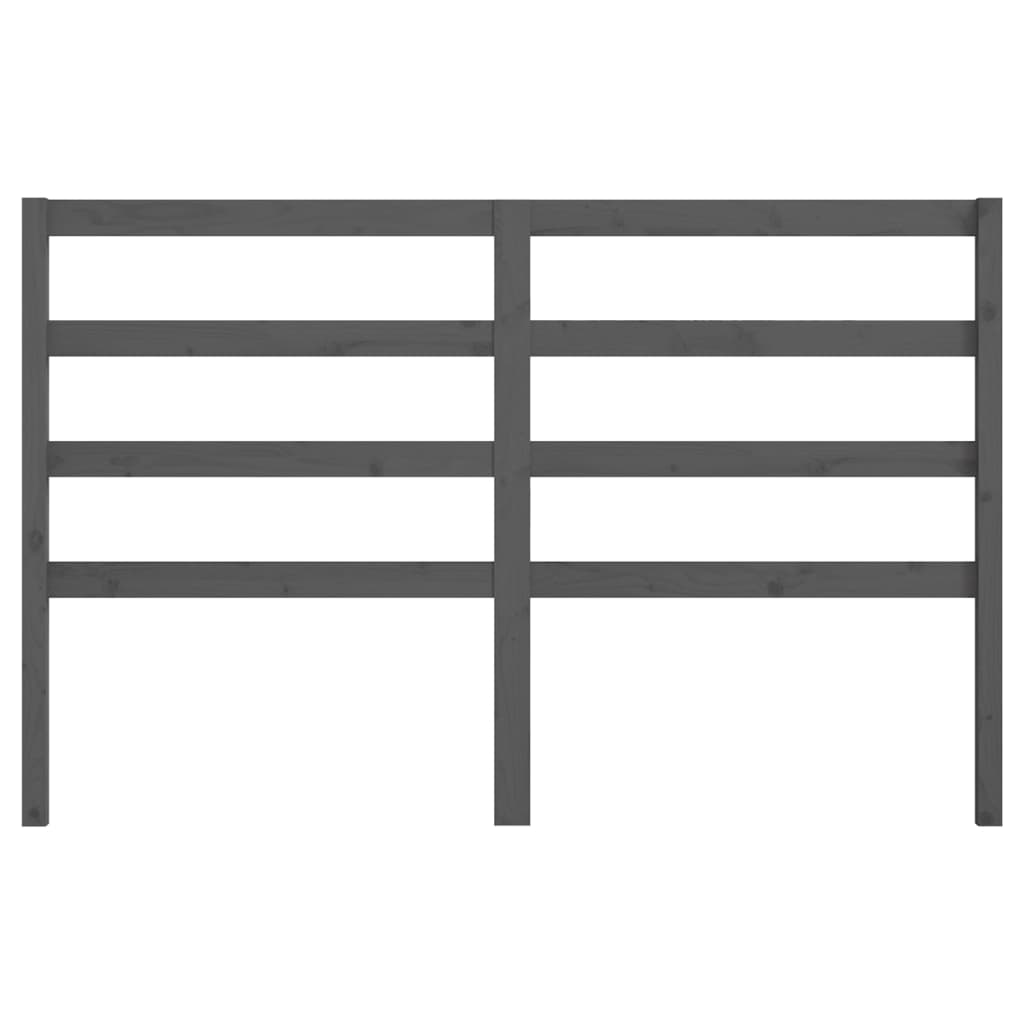 Tête de lit Gris 146x4x100 cm Bois massif de pin - XIOS