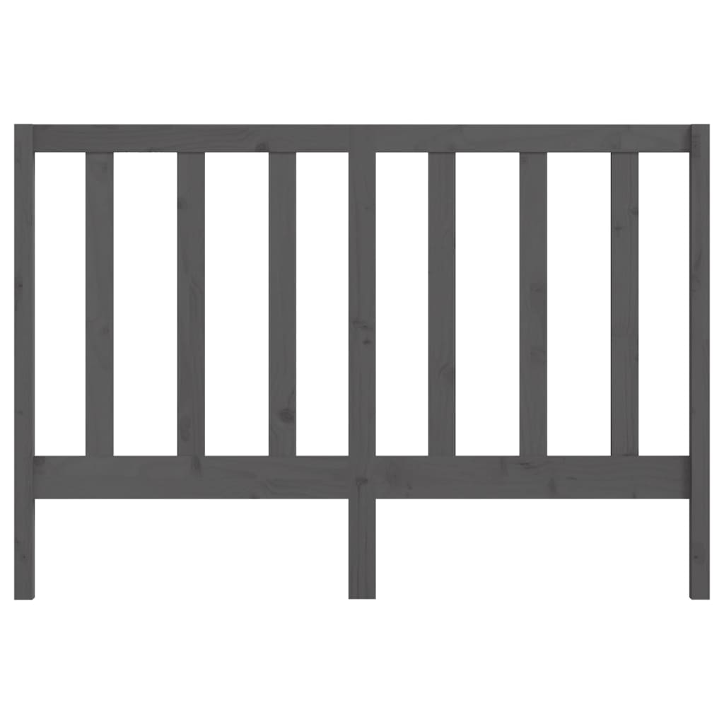 Tête de lit Gris 141x4x100 cm Bois massif de pin - XIOS