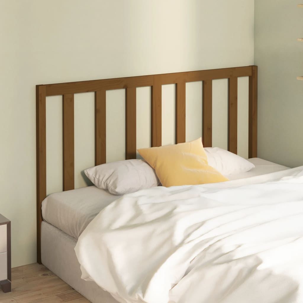 Tête de lit Marron miel 146x4x100 cm Bois massif de pin - XIOS