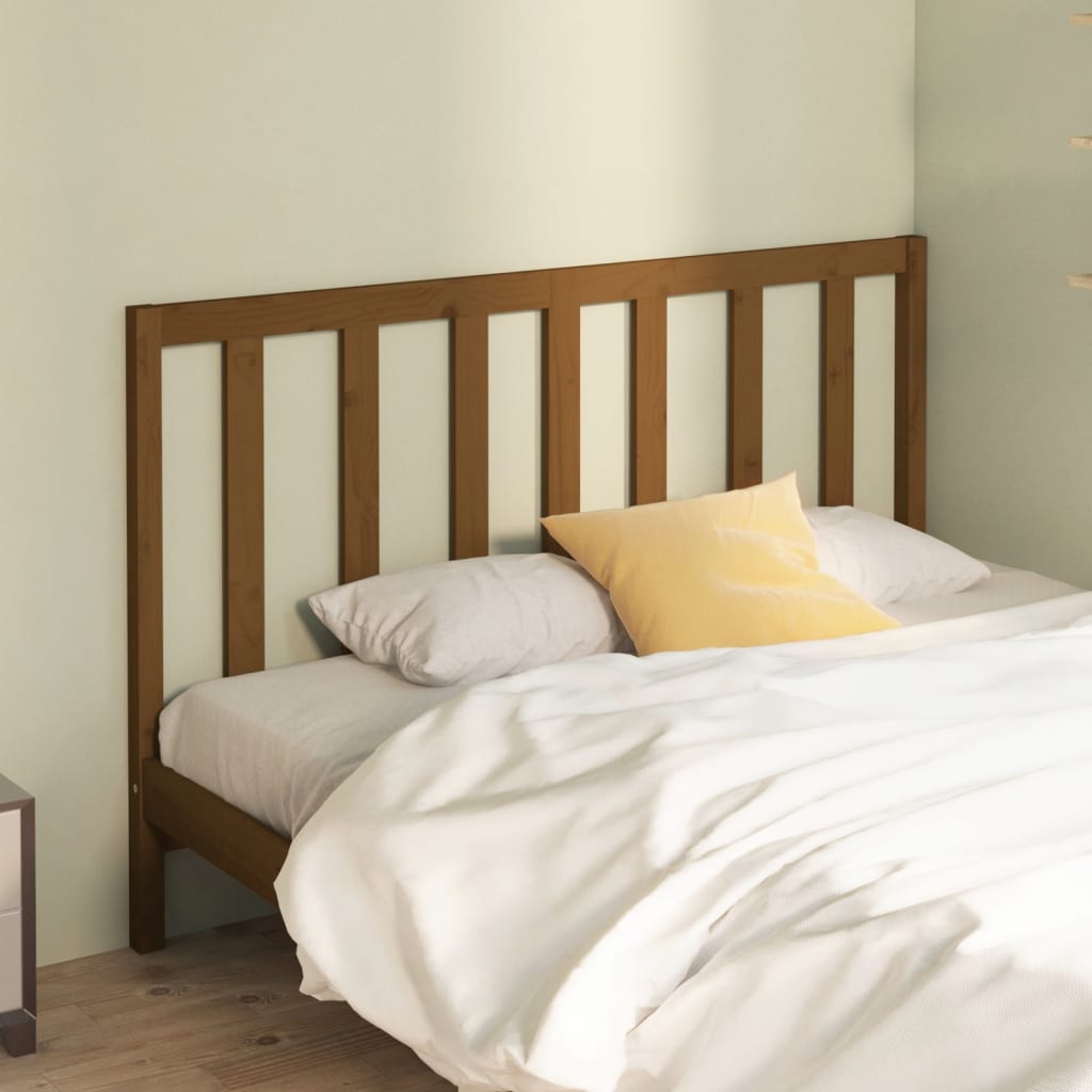 Tête de lit Marron miel 146x4x100 cm Bois massif de pin - XIOS