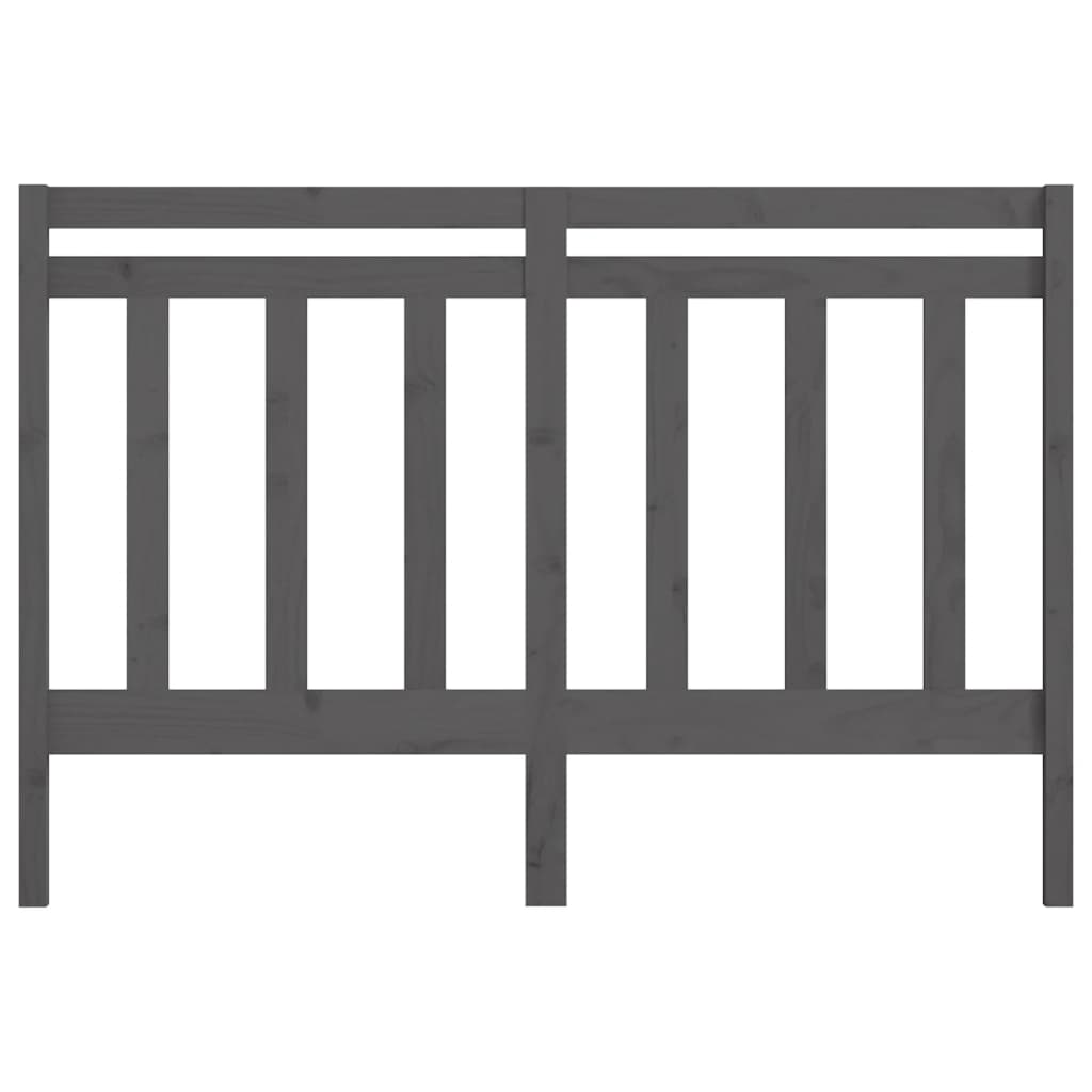 Tête de lit Gris 141x4x100 cm Bois massif de pin - XIOS