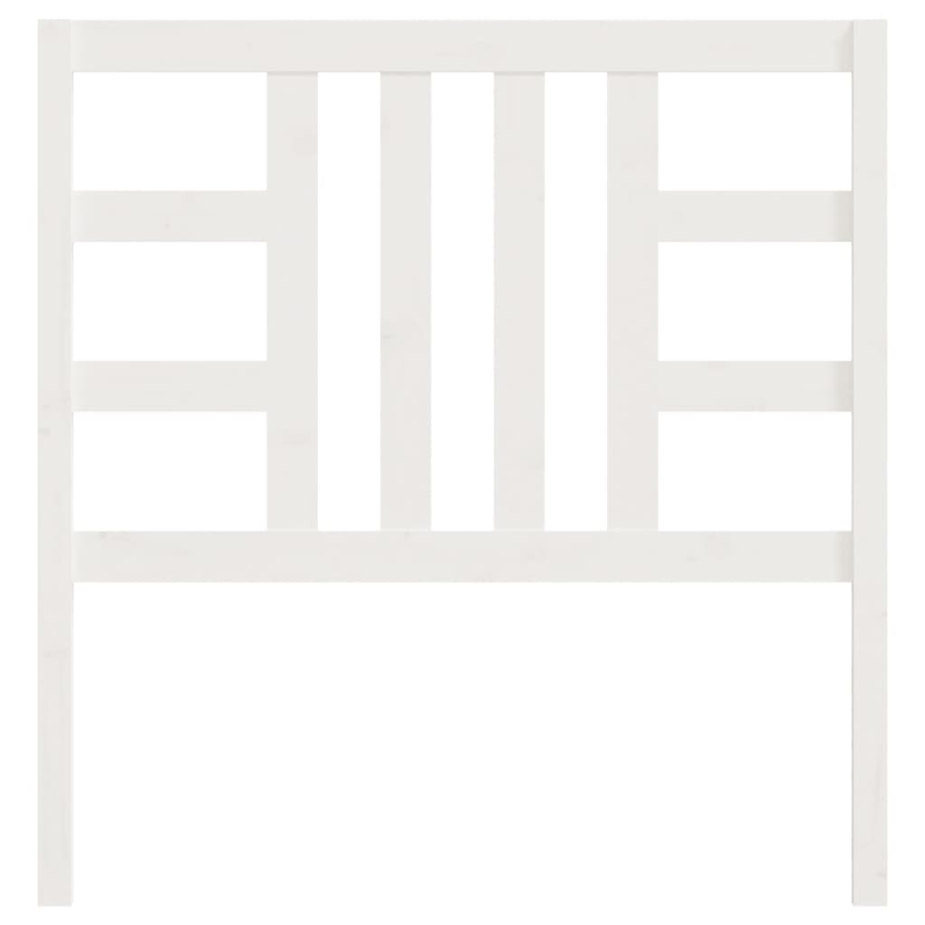 Tête de lit Blanc 106x4x100 cm Bois massif de pin - XIOS