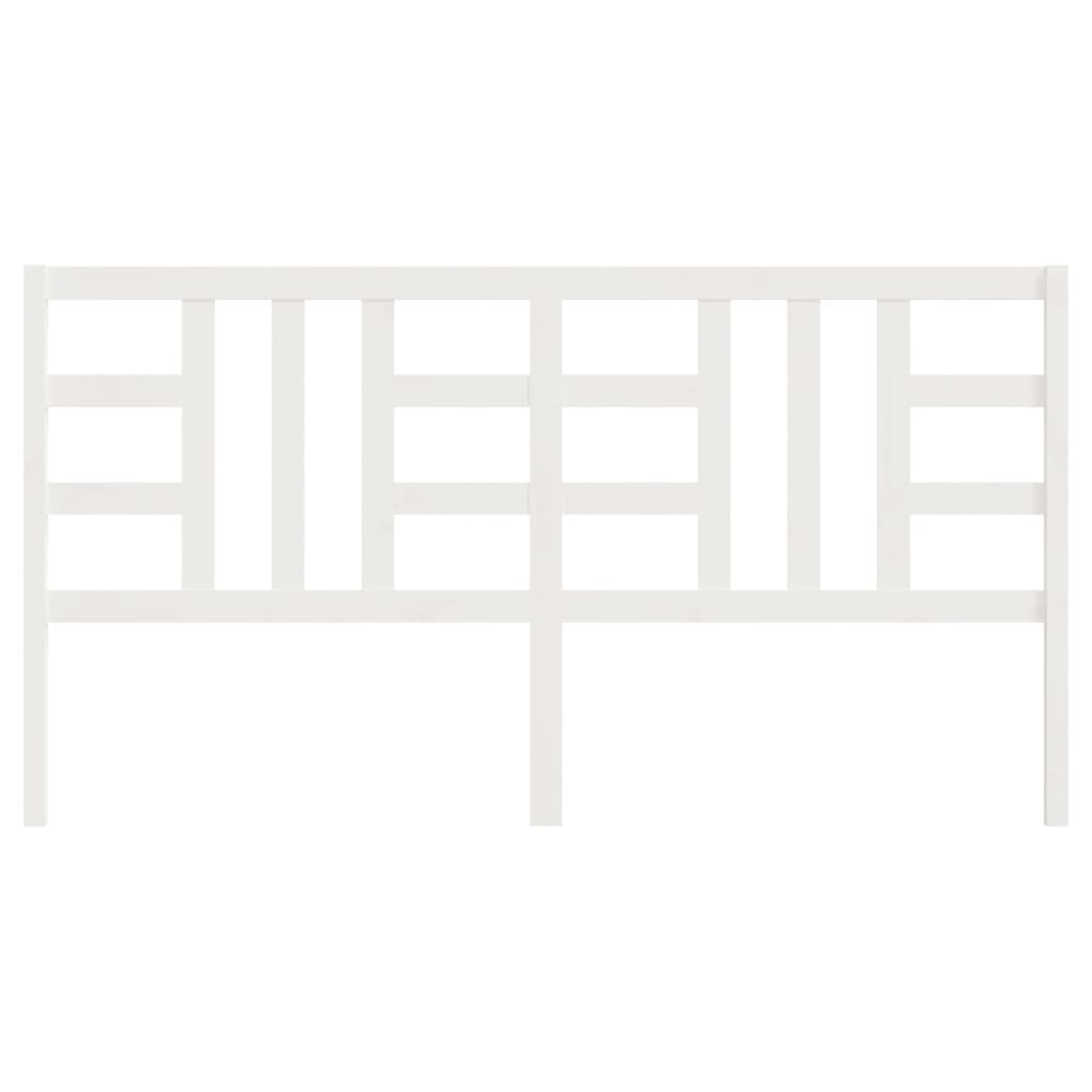 Tête de lit Blanc 206x4x100 cm Bois massif de pin - XIOS