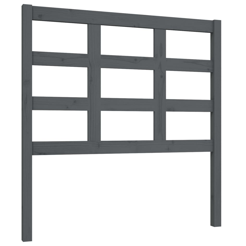 Tête de lit Gris 95,5x4x100 cm Bois massif de pin - XIOS