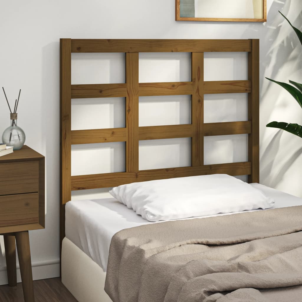 Tête de lit Marron miel 105,5x4x100 cm Bois massif de pin - XIOS