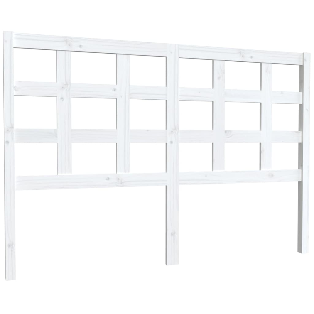 Tête de lit blanc 145,5x4x100 cm bois massif de pin - XIOS