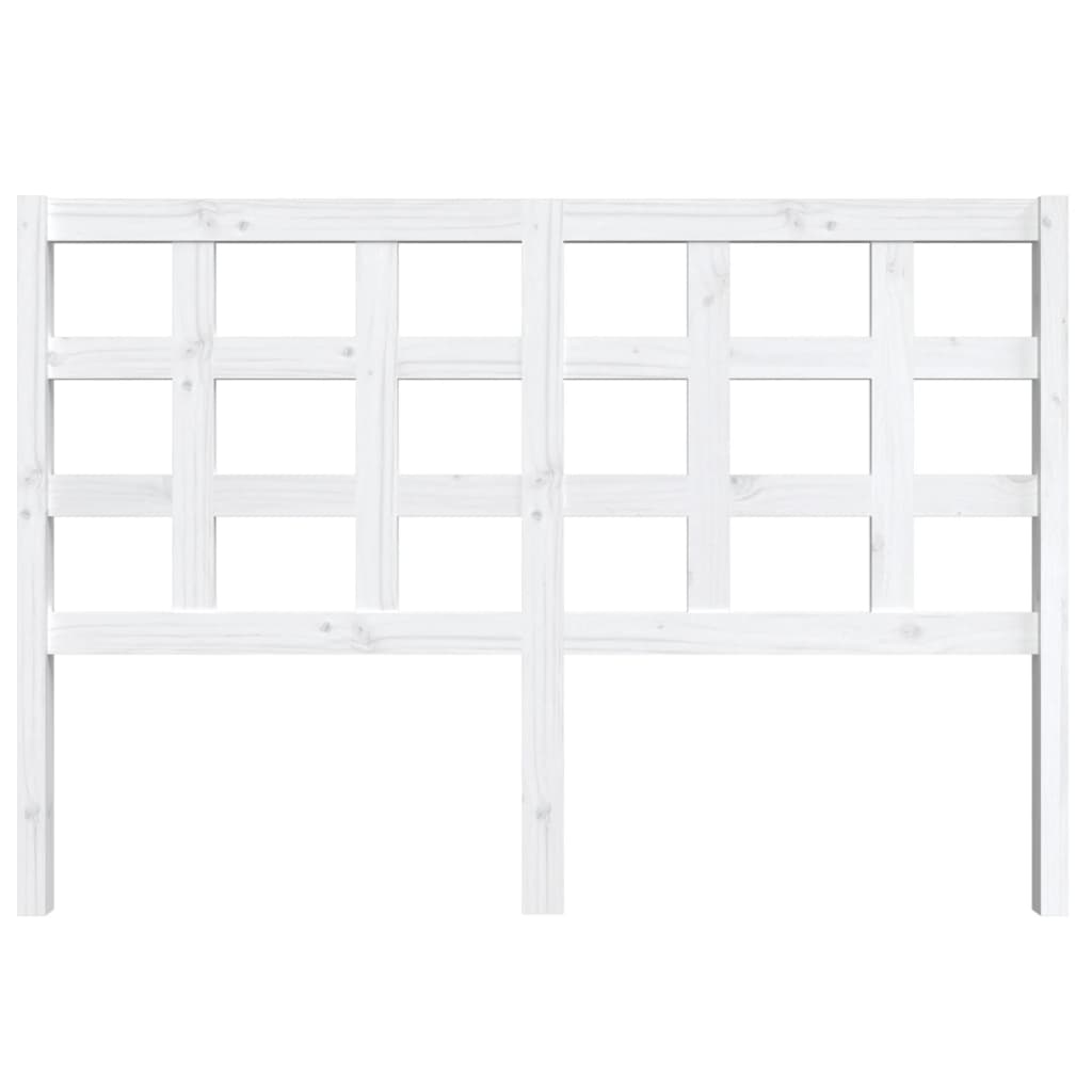 Tête de lit blanc 145,5x4x100 cm bois massif de pin - XIOS