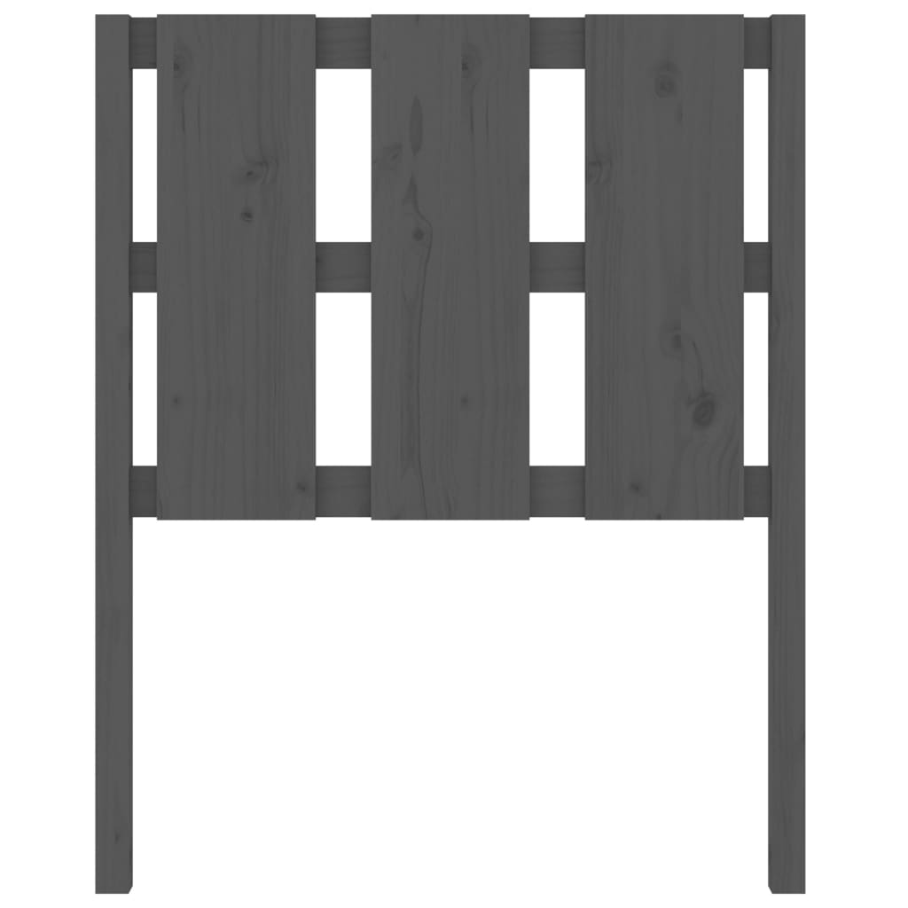 Tête de lit Gris 80,5x4x100 cm Bois massif de pin - XIOS