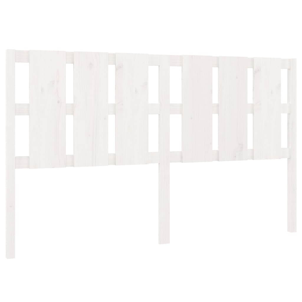Tête de lit blanc 185,5x4x100 cm bois massif de pin - XIOS