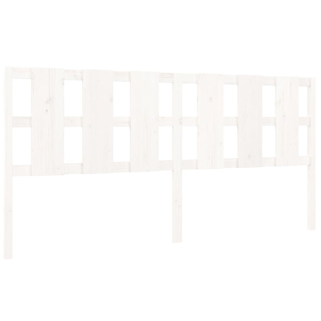 Tête de lit blanc 205,5x4x100 cm bois massif de pin - XIOS