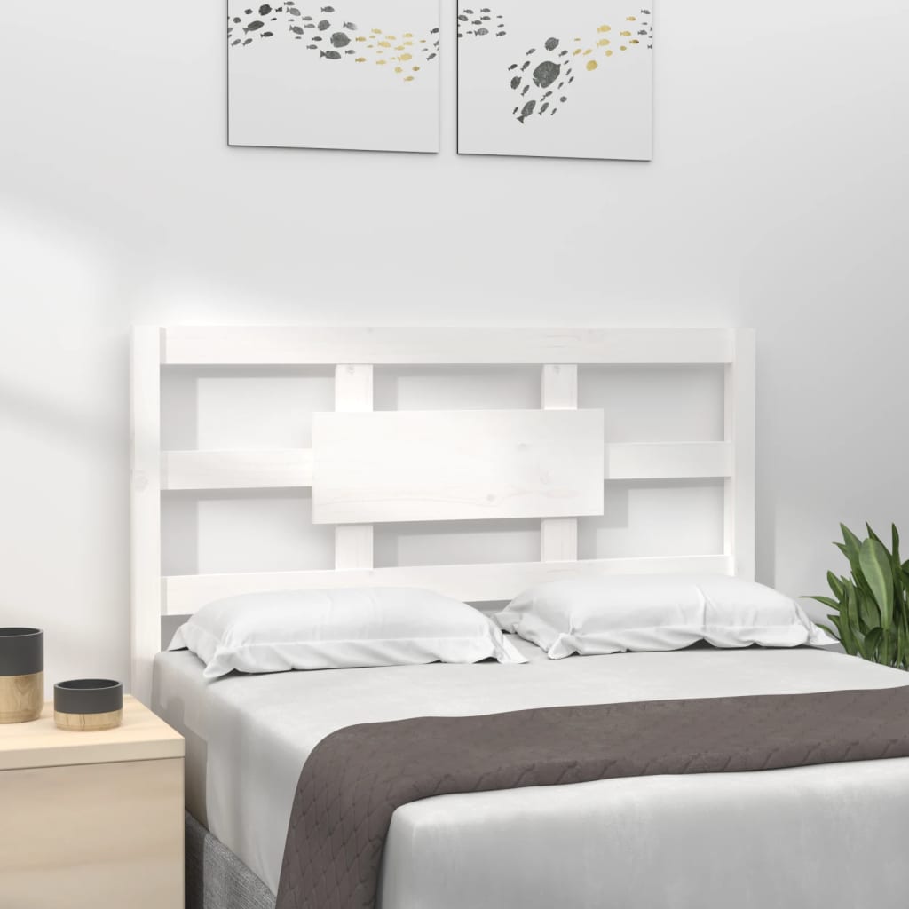 Tête de lit Blanc 95,5x4x100 cm Bois massif de pin - XIOS