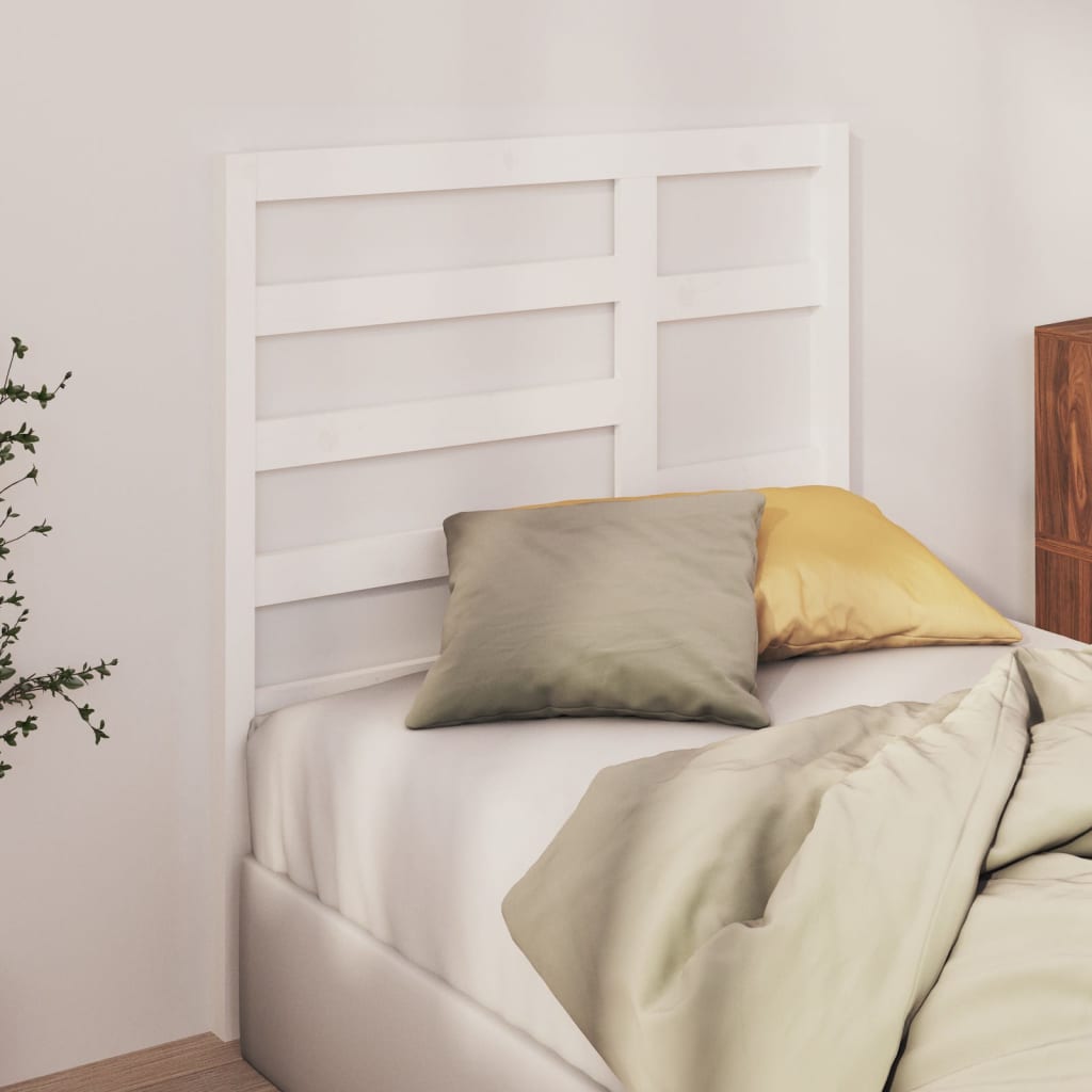 Tête de lit Blanc 96x4x104 cm Bois massif de pin - XIOS