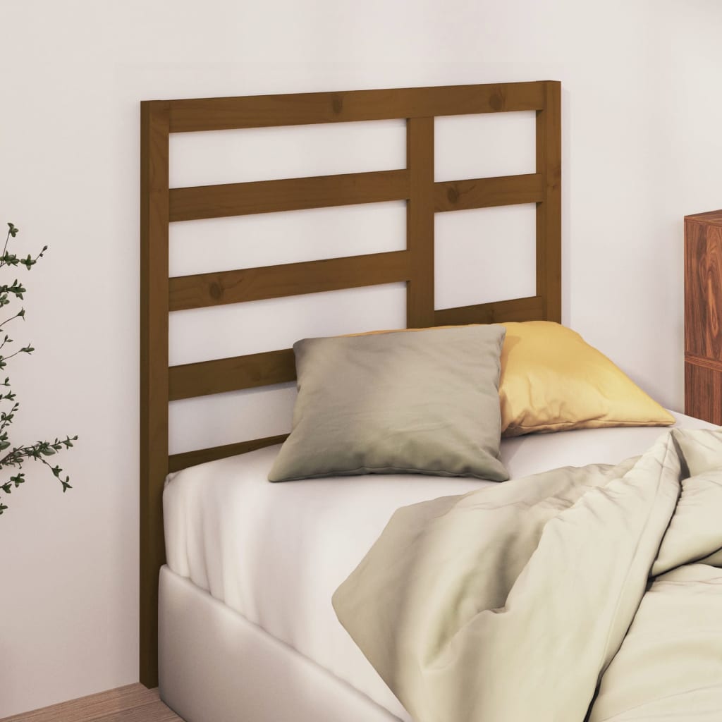 Tête de lit Marron miel 106x4x104 cm Bois massif de pin - XIOS