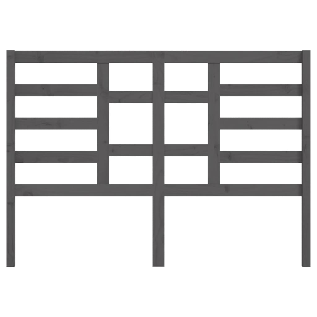 Tête de lit Gris 126x4x104 cm Bois massif de pin - XIOS