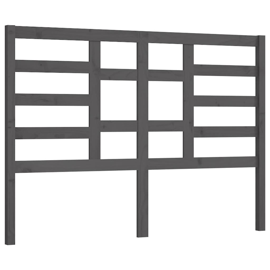 Tête de lit Gris 146x4x104 cm Bois massif de pin - XIOS