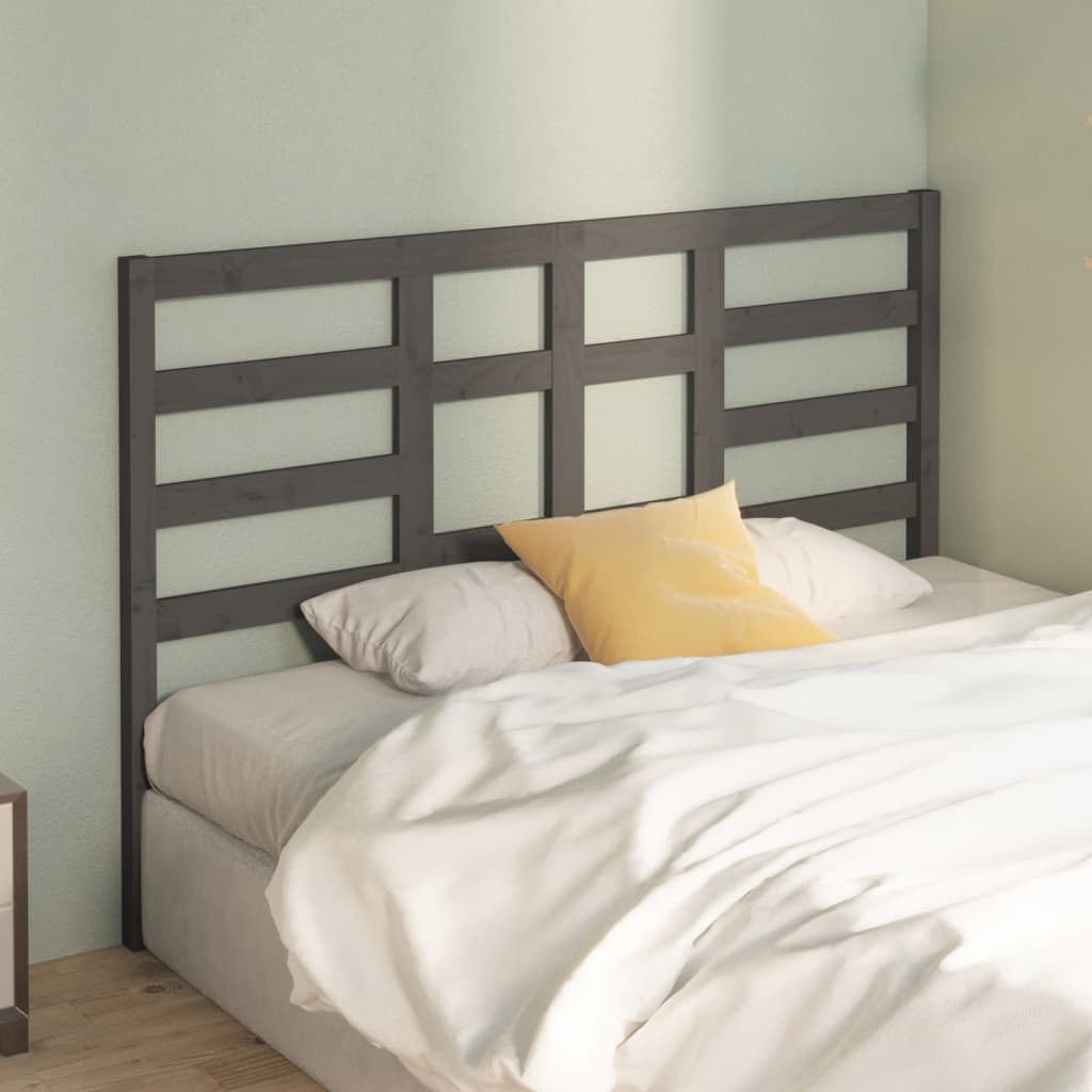 Tête de lit Gris 146x4x104 cm Bois massif de pin - XIOS