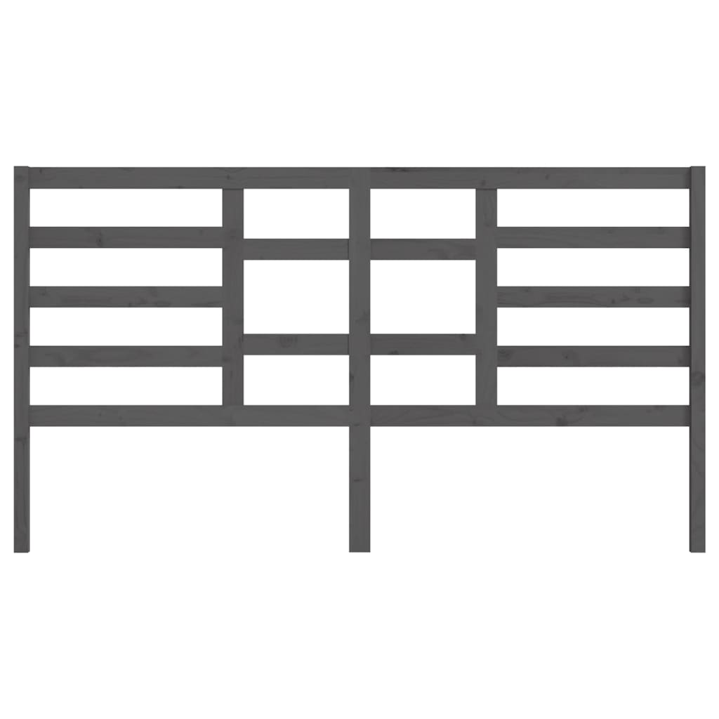 Tête de lit Gris 186x4x104 cm Bois massif de pin - XIOS