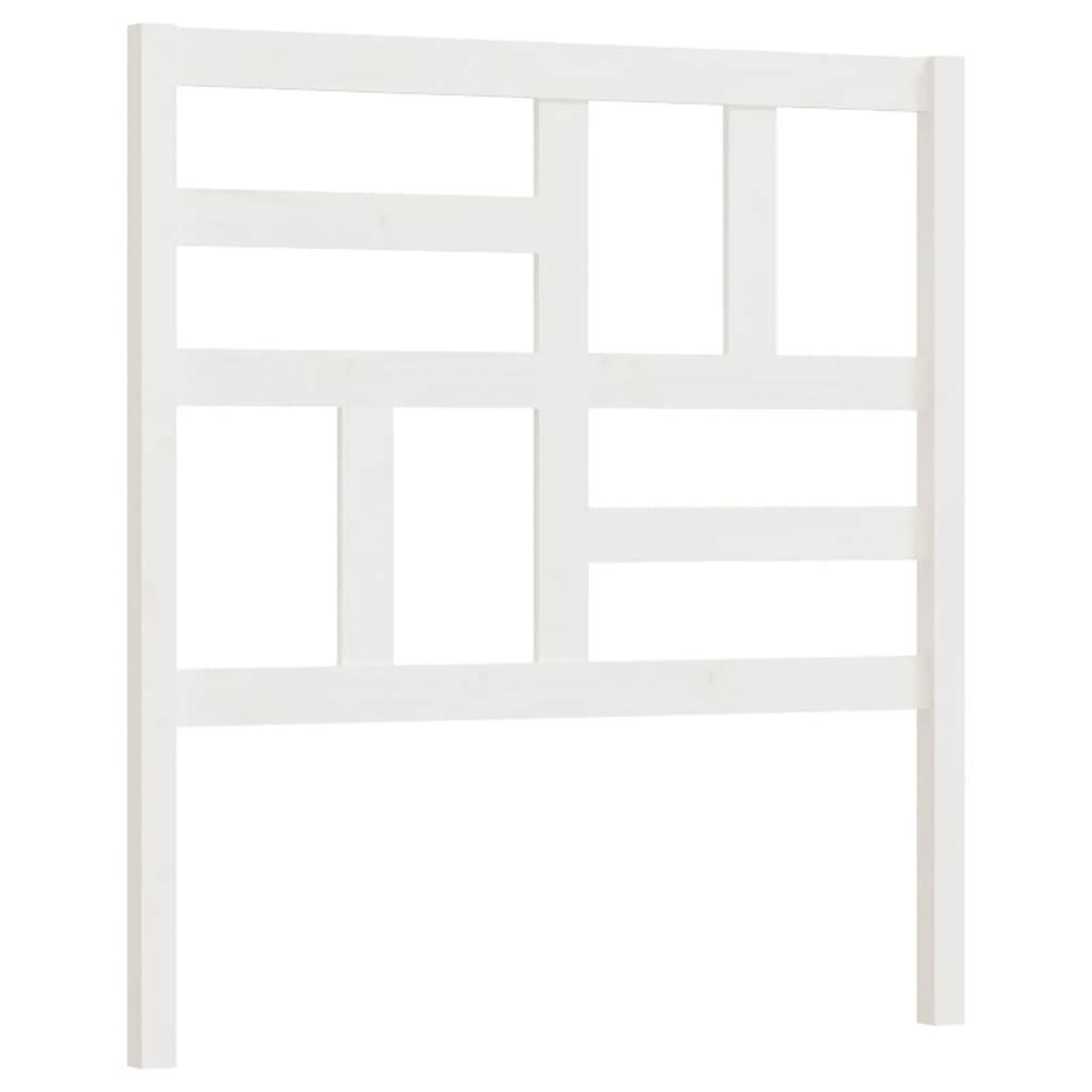Tête de lit Blanc 106x4x104 cm Bois massif de pin - XIOS