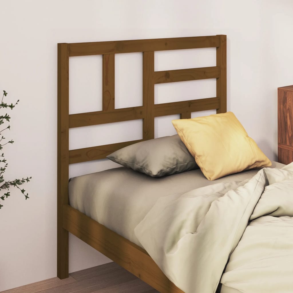 Tête de lit Marron miel 106x4x104 cm Bois massif de pin - XIOS