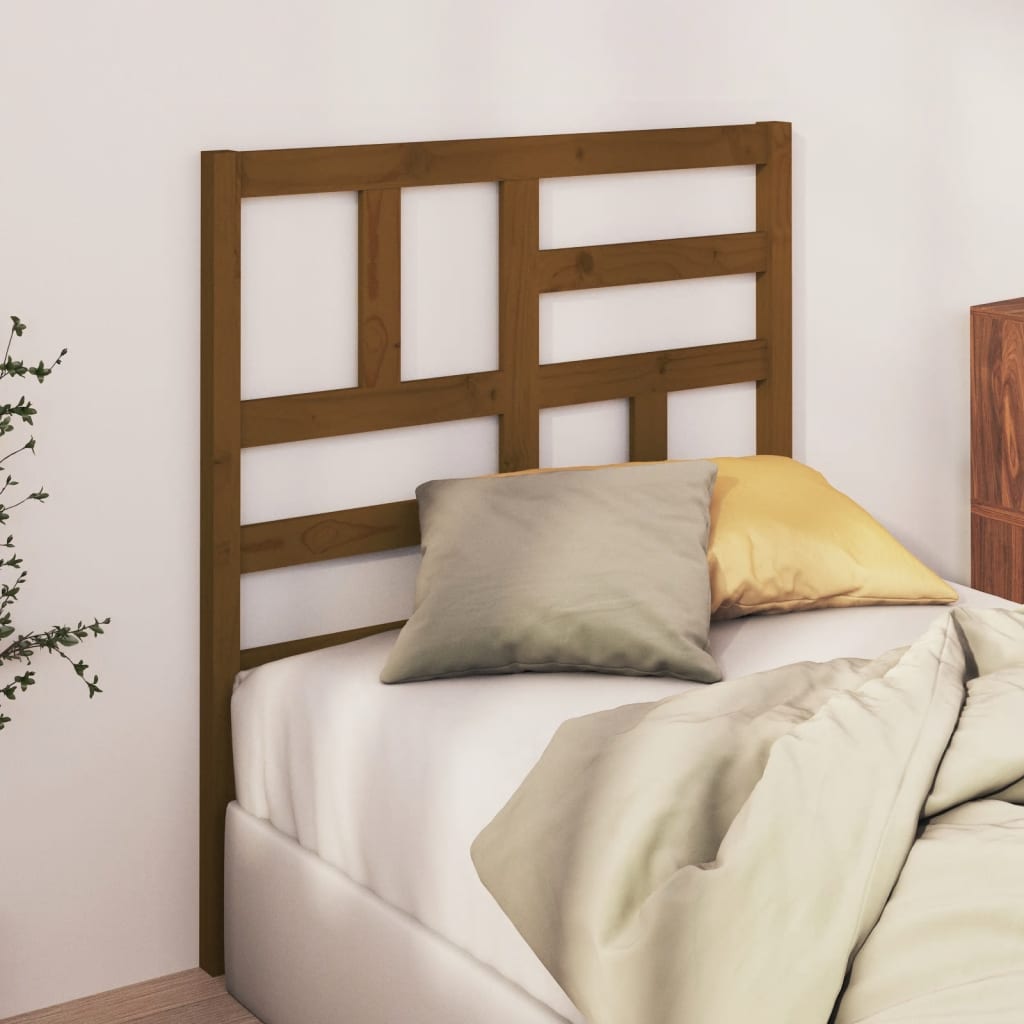 Tête de lit Marron miel 106x4x104 cm Bois massif de pin - XIOS