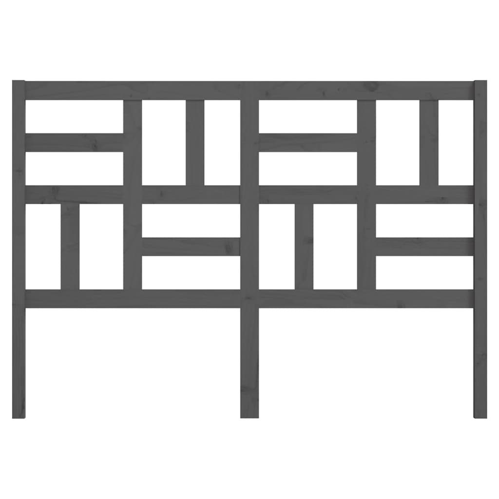 Tête de lit Gris 126x4x104 cm Bois massif de pin - XIOS