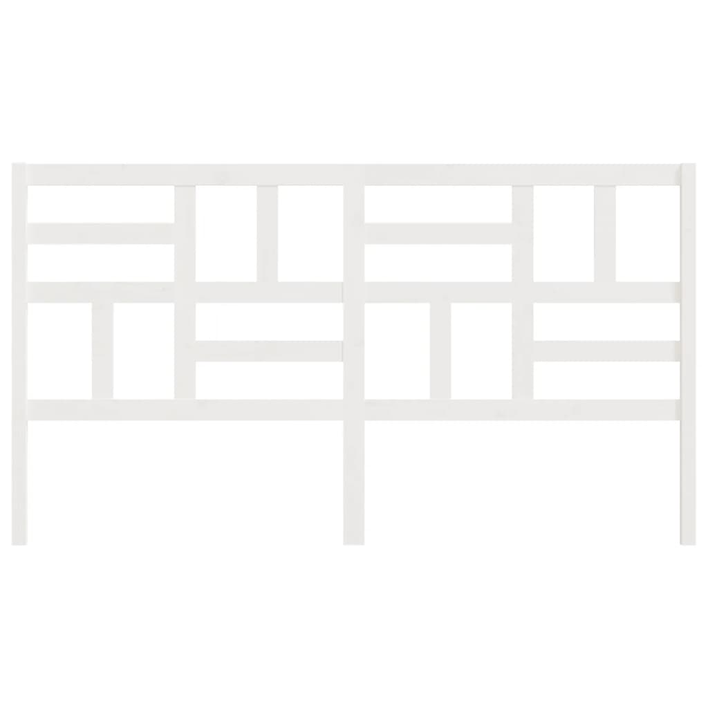 Tête de lit Blanc 186x4x104 cm Bois massif de pin - XIOS