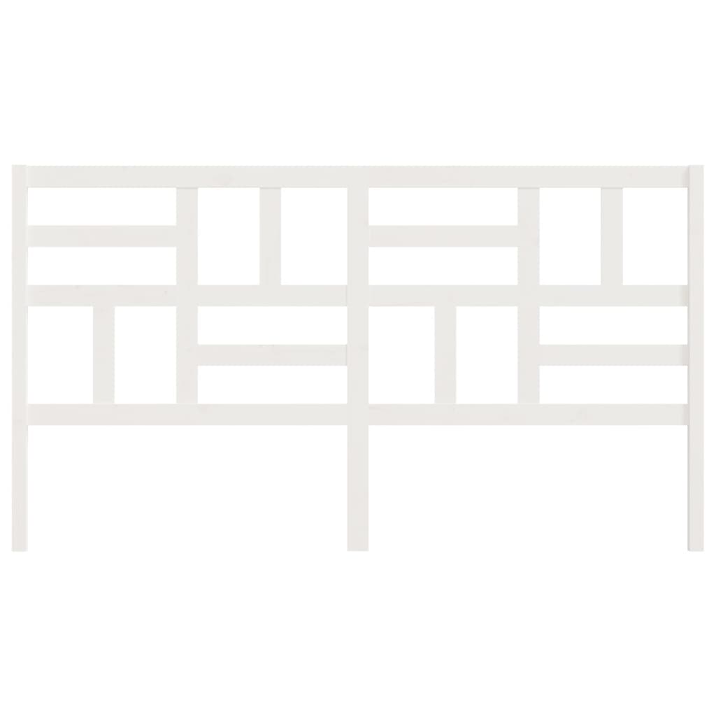 Tête de lit Blanc 206x4x104 cm Bois massif de pin - XIOS