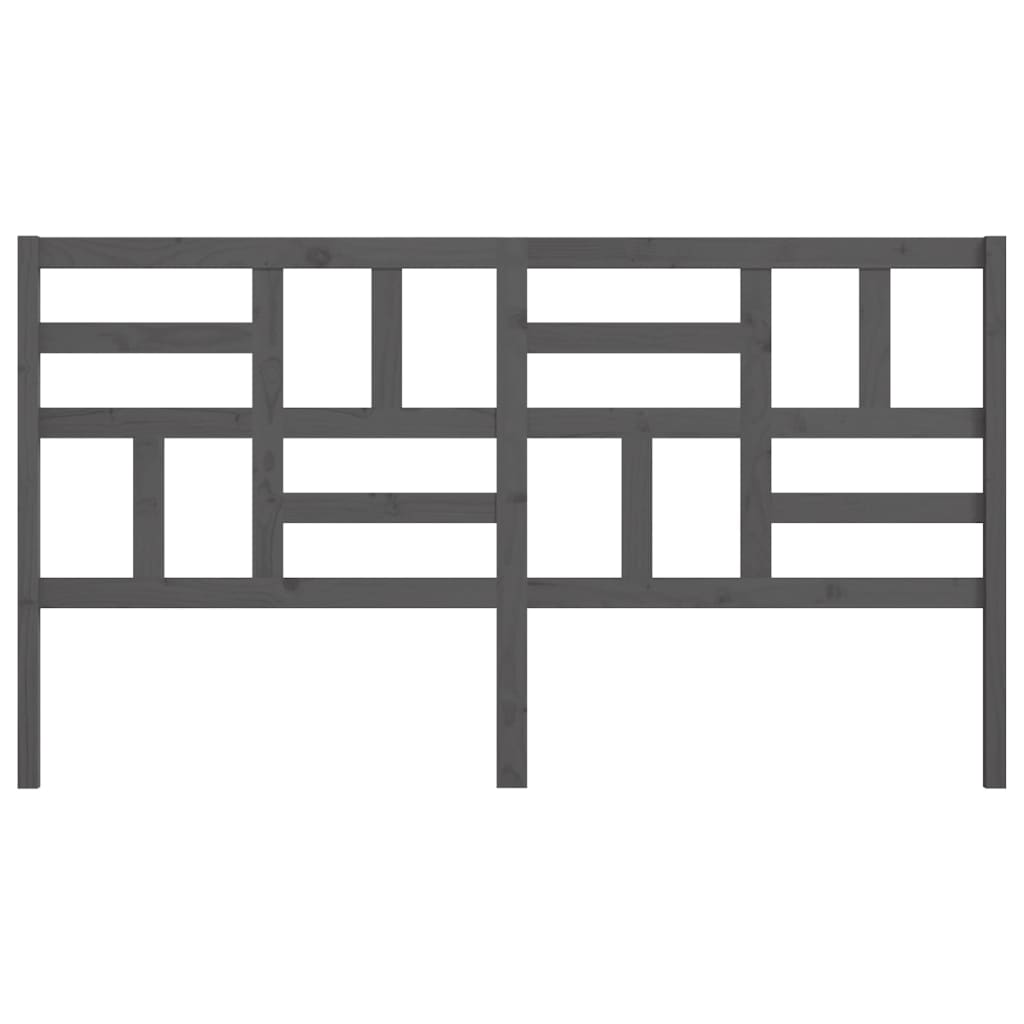 Tête de lit Gris 206x4x104 cm Bois massif de pin - XIOS