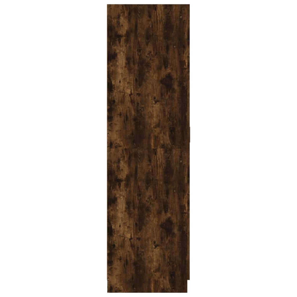 Garde-robe Chêne fumé 80x52x180 cm Bois d'ingénierie Armoires vidaXL