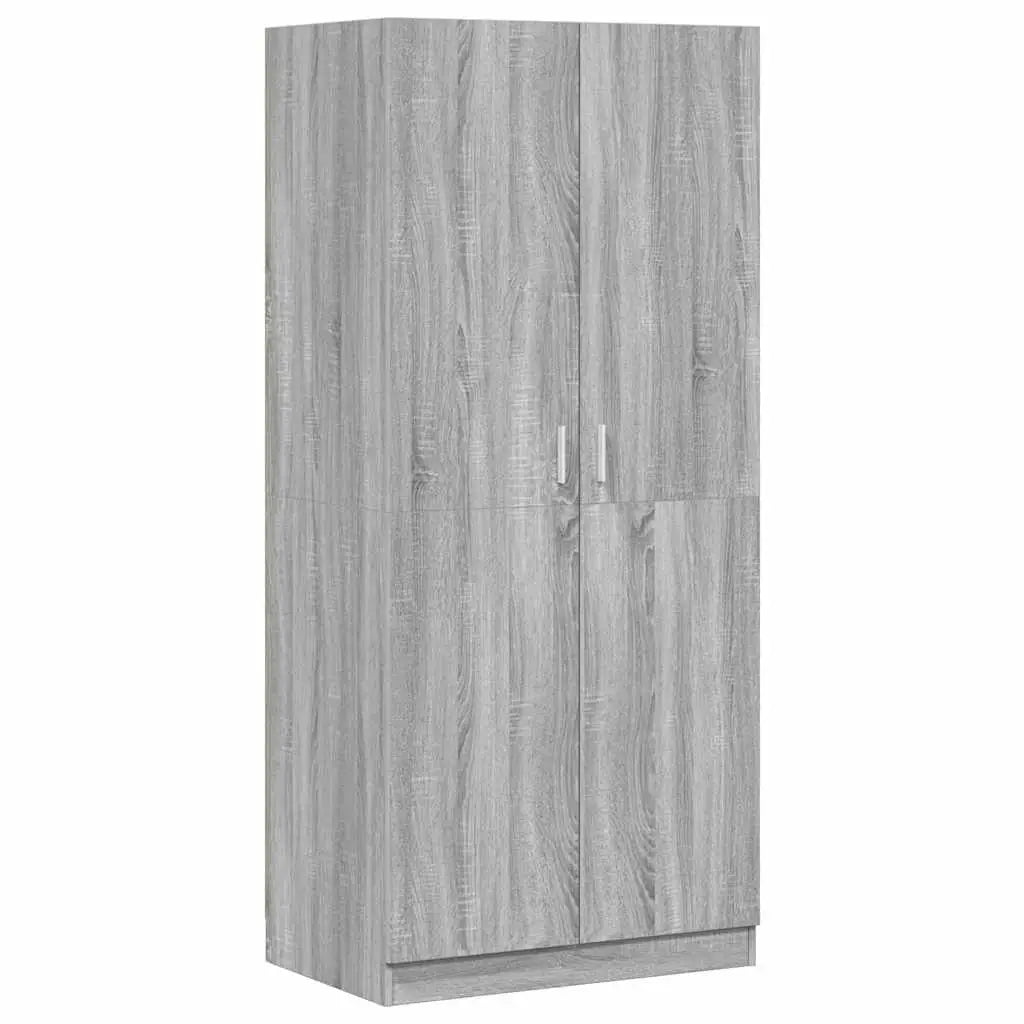 Garde-robe Sonoma gris 80x52x180 cm Bois d’ingénierie - XIOS