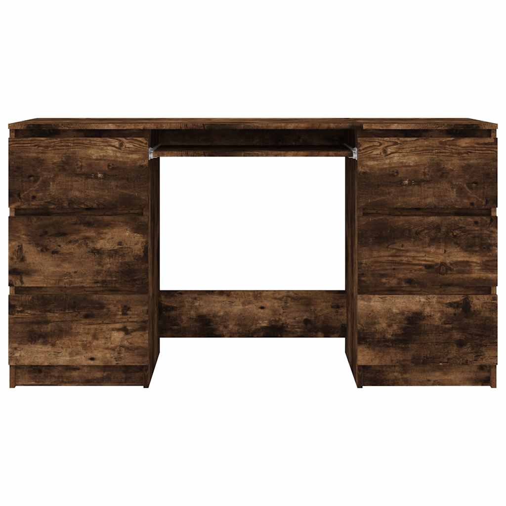 Bureau Chêne fumé 140x50x77 cm Bois d'ingénierie - XIOS