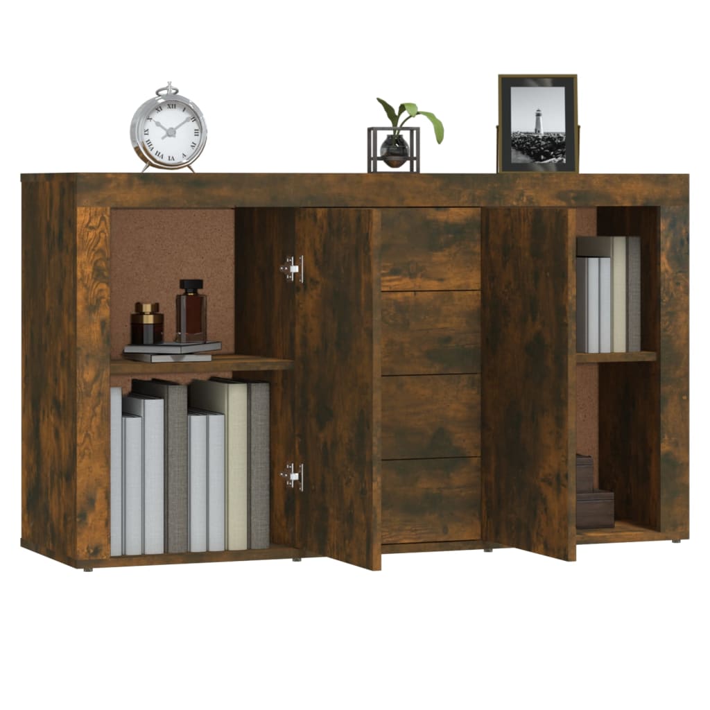 Buffet Chêne fumé 120x36x69 cm Bois d'ingénierie - XIOS