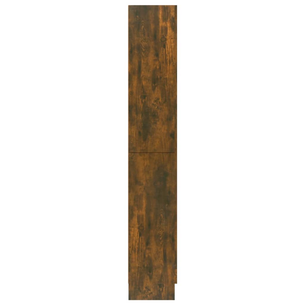 Armoire à vitrine Chêne fumé 82,5x30,5x185,5 cm Bois ingénierie - XIOS