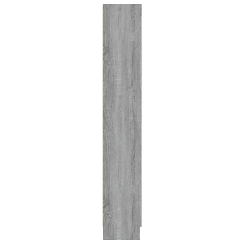 Armoire à vitrine Sonoma gris 82,5x30,5x185cm Bois ingénierie - XIOS