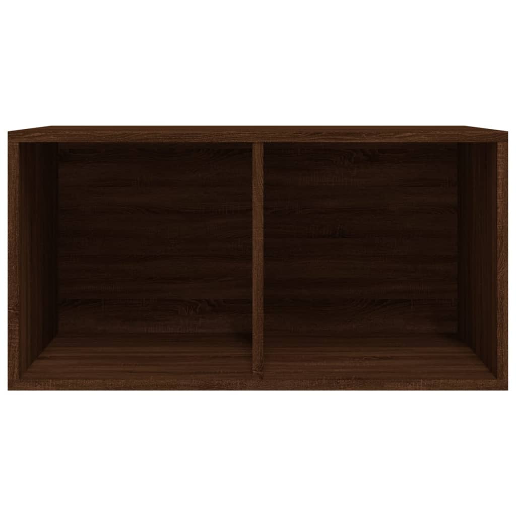 Boîte de rangement de vinyles Chêne marron 71x34x36 cm XIOS