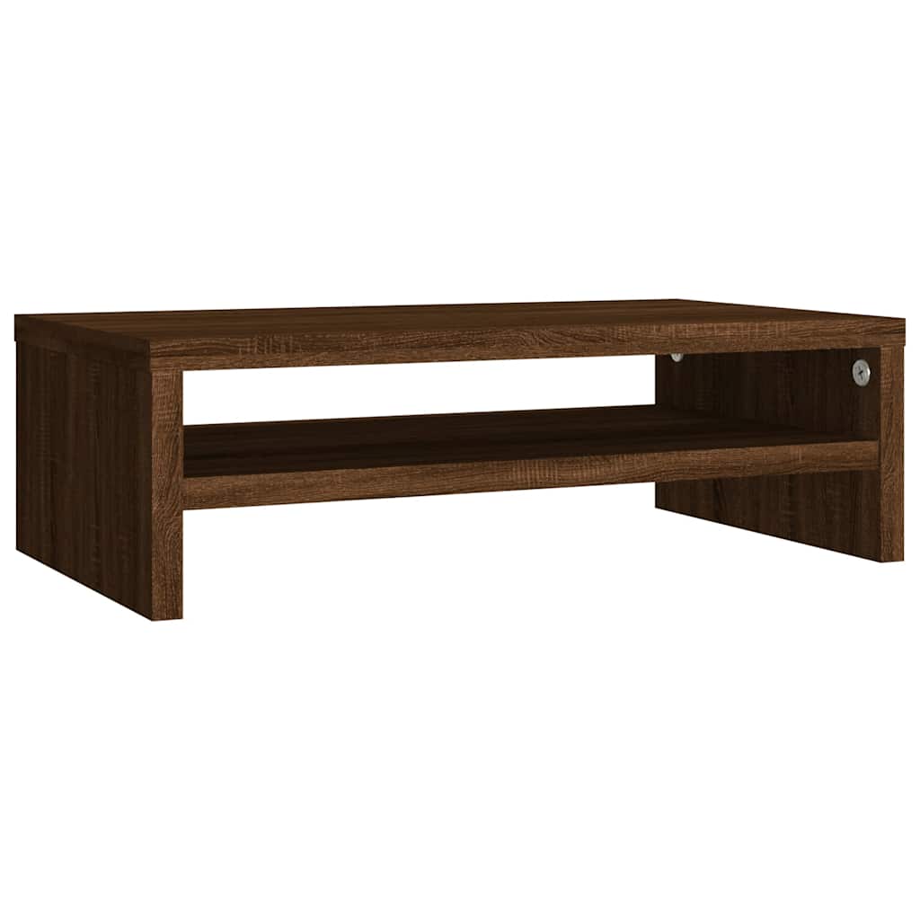 Support de moniteur Chêne marron 42x24x13 cm Bois d'ingénierie - XIOS