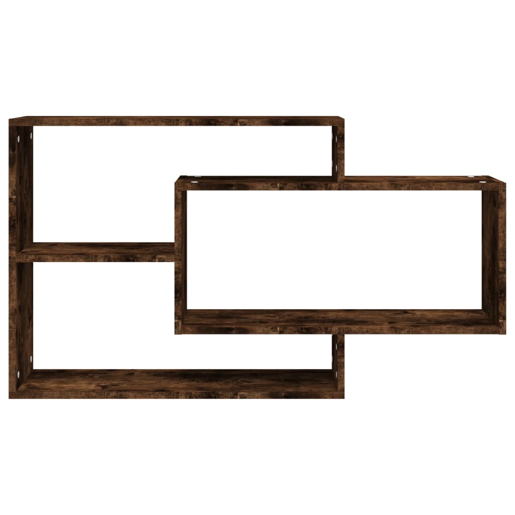 Étagère murale chêne fumé 104x20x58,5 cm bois d'ingénierie - XIOS