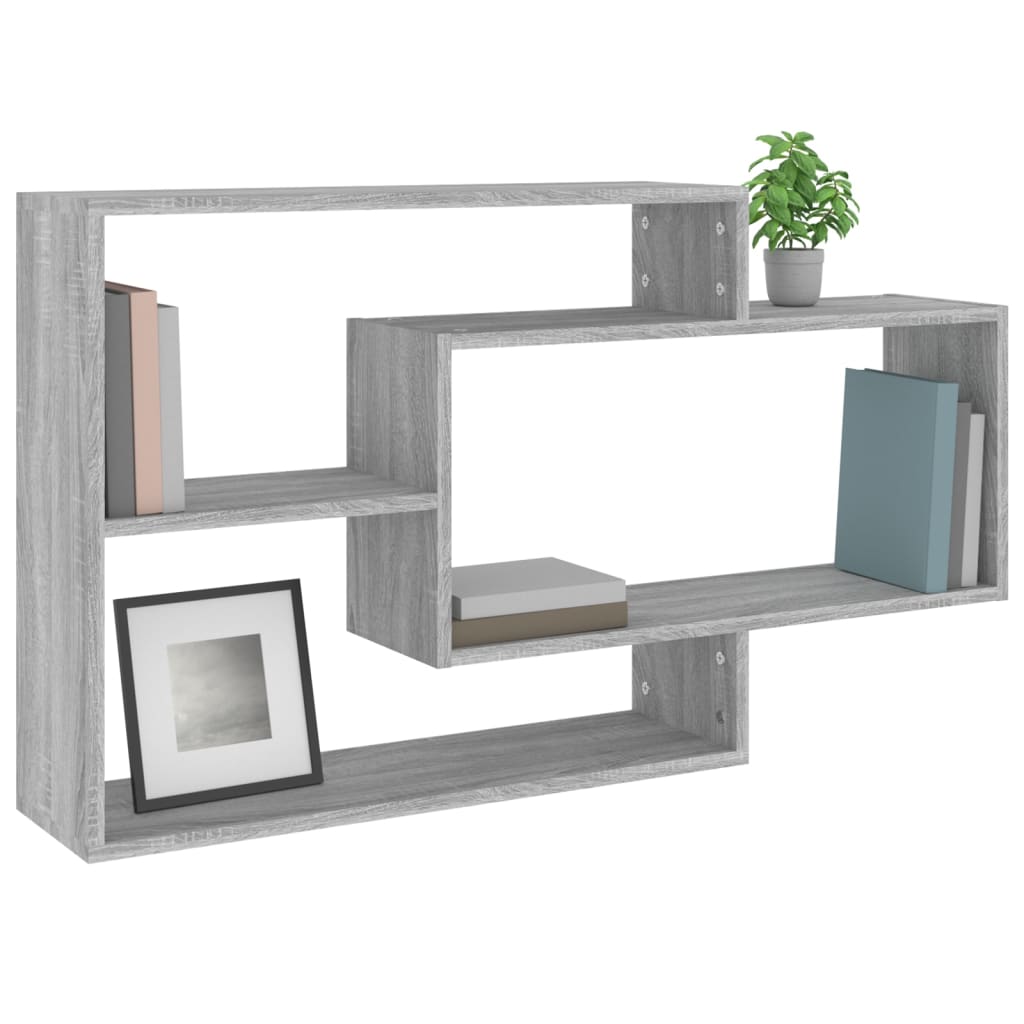 Étagère murale Sonoma gris 104x20x58,5 cm Bois d'ingénierie - XIOS