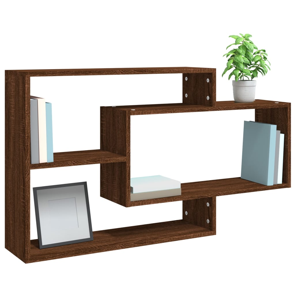 Étagère murale Chêne marron 104x20x58,5 cm Bois d'ingénierie - XIOS