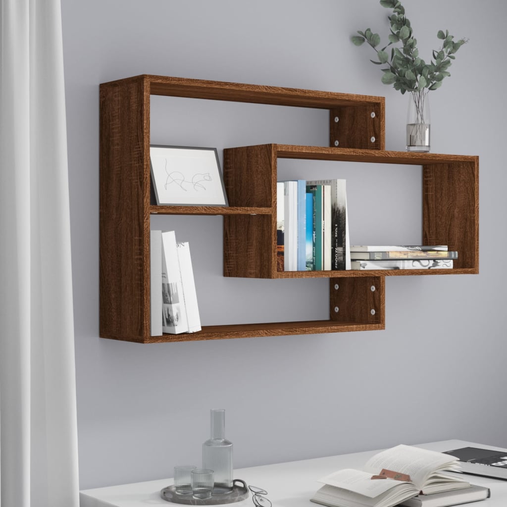 Étagère murale Chêne marron 104x20x58,5 cm Bois d'ingénierie - XIOS