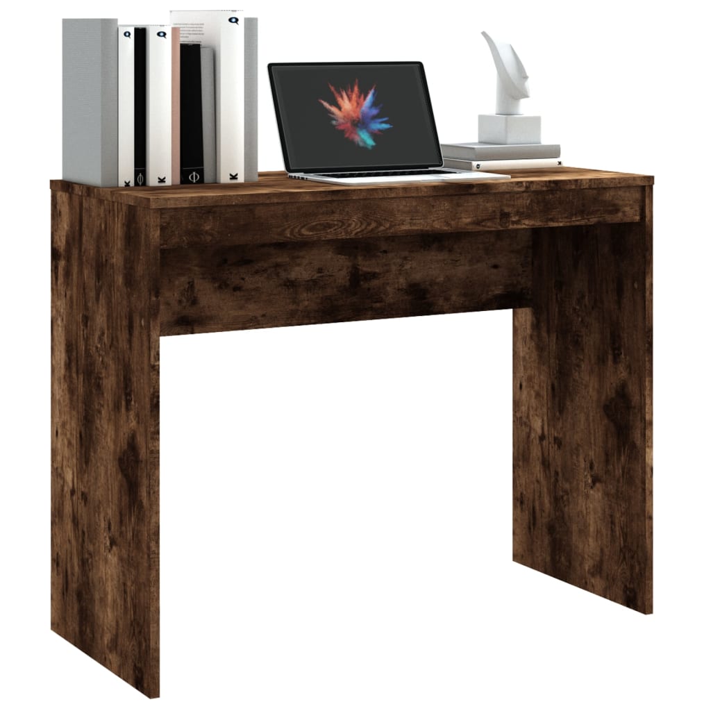 Bureau Chêne fumé 90x40x72 cm Bois d'ingénierie Bureaux vidaXL