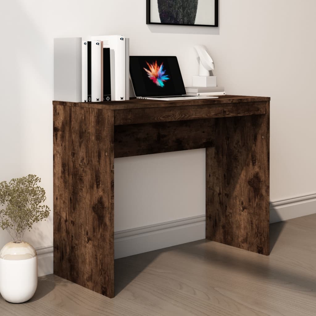 Bureau Chêne fumé 90x40x72 cm Bois d'ingénierie Bureaux vidaXL