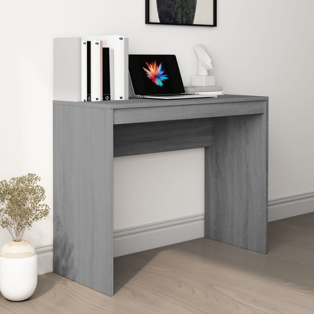 Bureau Sonoma gris 90x40x72 cm Bois d'ingénierie Bureaux vidaXL   