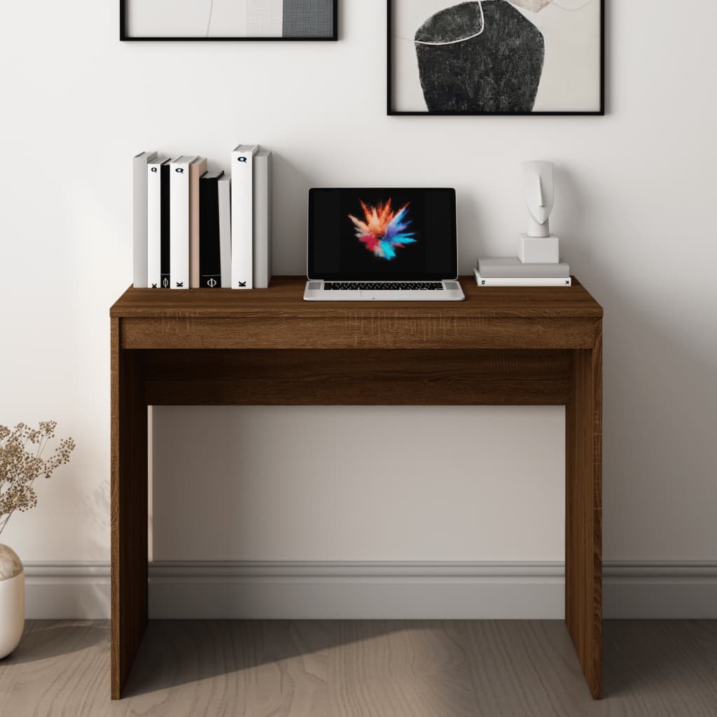 Bureau Chêne marron 90x40x72 cm Bois d'ingénierie Bureaux vidaXL