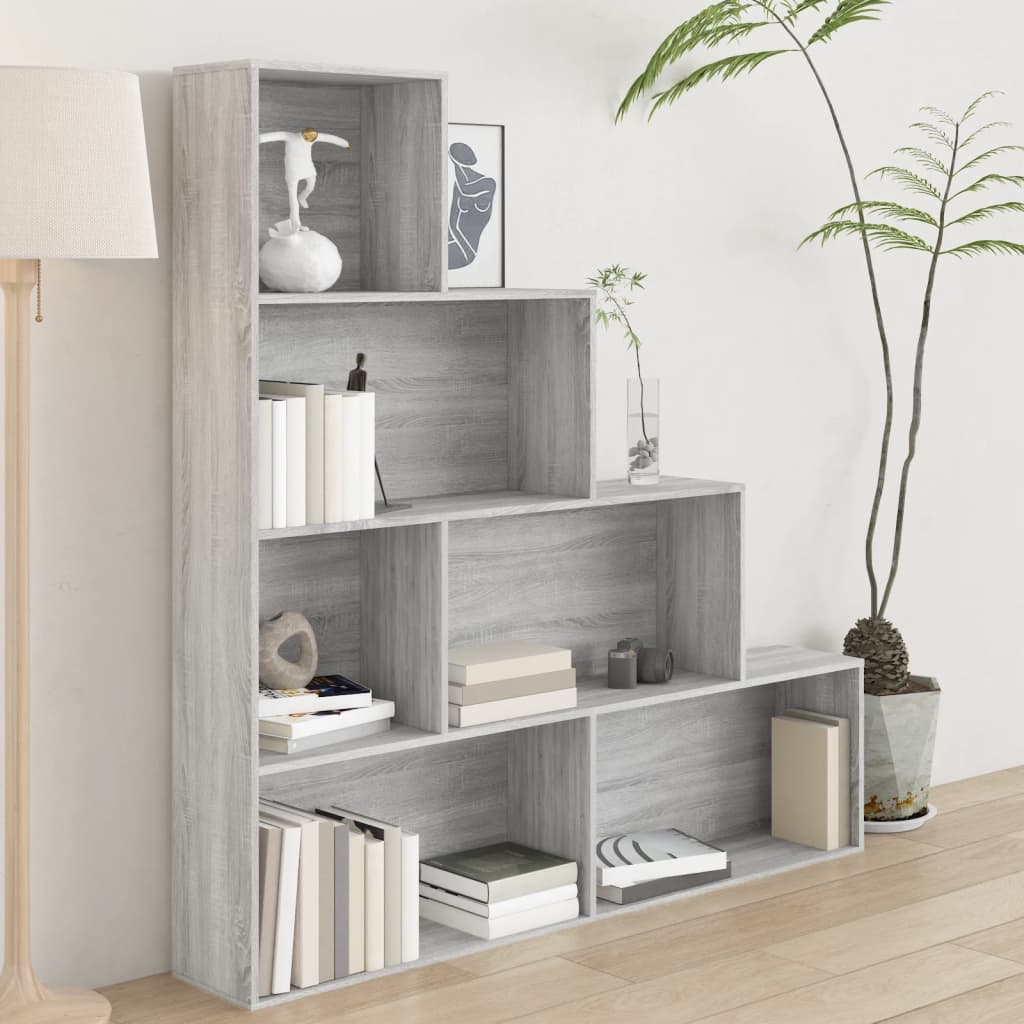 Armoire à livres Sonoma gris 155x24x160 cm - XIOS