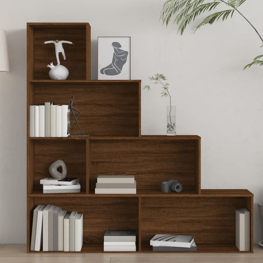 Armoire à livres Chêne marron 155x24x160 cm - XIOS